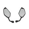 Uxcell Motorcycle Rear View Mirrors Pair Blue Black Adjustable Polygon Rear Side View Mirrors Applicable To Motorcycles and Scooters