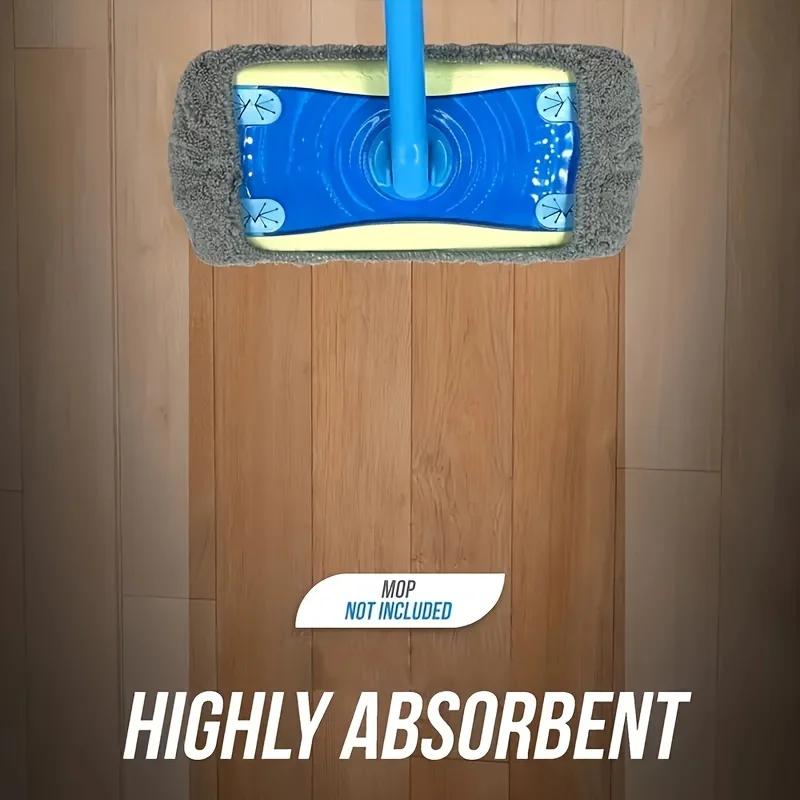 4 Piece Heavy-duty Washable Mop Pad - No Shedding or Marks, Suitable for Wooden Floors, Ceramic Tiles, and Vinyl Floors