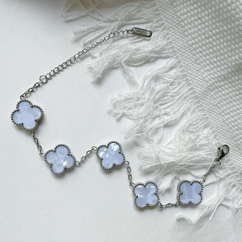 15MM High Version Four-leaf Clover Ladies Bracelet 18k Double-sided Mother-of-pearl Four-leaf Clover Bracelet
