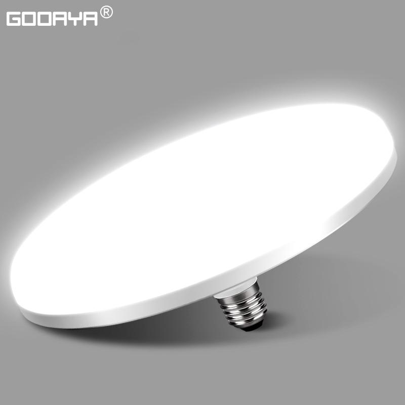 AC220V LED Bulb E27 Led Lamp Super Bright 12W 15W 20W 50W UFO Leds Lights Indoor Cold White Lighting Table Lamps Garage Light