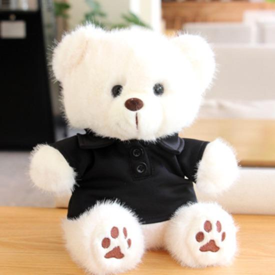 Polo Shirt Bear Doll Plush Toy Cute Teddy Bear Doll Graduation Gift