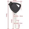Blank Key Motorcycle Replace Uncut Keys Fit for AN200 AN250 AN400 AN650 125 250 400 Motorcycle Accessories(2 PCS Set)