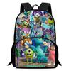 Monsters & Co. Zaino Scolastico Monsters, Inc Alta Definizione Multifunzione Oxford Leggero
