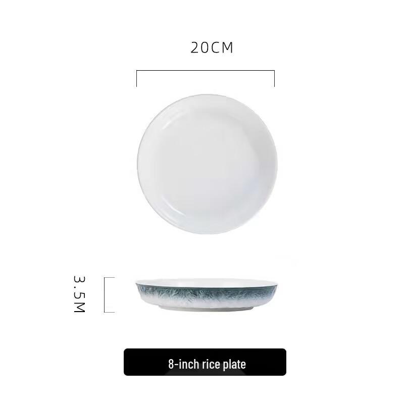Nordic Ceramic Bowl and Plate Set