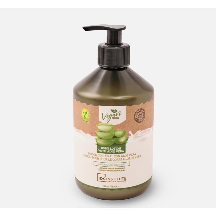 IDC Institude Crème hydratante végétalienne à l'Aloe Vera 500 ml