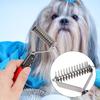 Pet Eco Friendly Handle Stainless Steel Blade Pet Open Knot Grooming Hair Comb Brush for Dogs Cats(M337-13 )