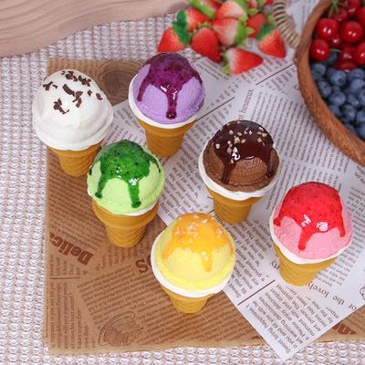 Simuliertes Eiscreme-Modell Waffel Eiscreme-Modell Simulationsrequisiten Eiscreme-Modell Falsche Eisdiele Dekoration Für Bäckerei-Dekor DIY Handwerksladen