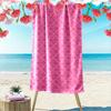 Pink Star Pattern Design Beach Towel Beach Towel Quick-drying for Travel Outdoor Sports Jogging Beach and Swimming