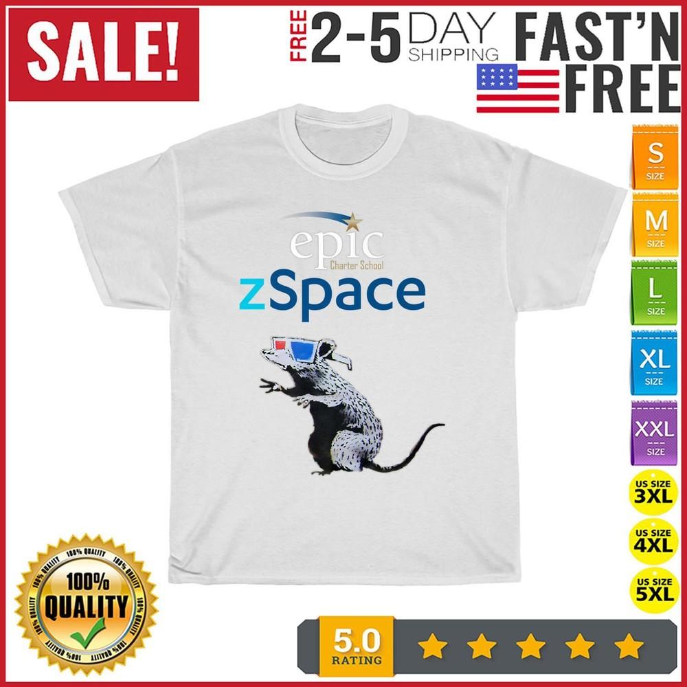 

Epic Charter Schools and zSpace with Bansky 3D Glasses Premium T Shirt Men Women M