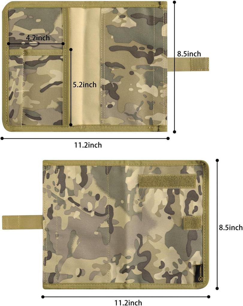 Cross-Border Tactical A5 Loose-Leaf Outdoor Notebook with Protective Cover