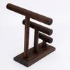Solid Wood Three-Tier Bracelet Holder and Jewelry Display Stand
