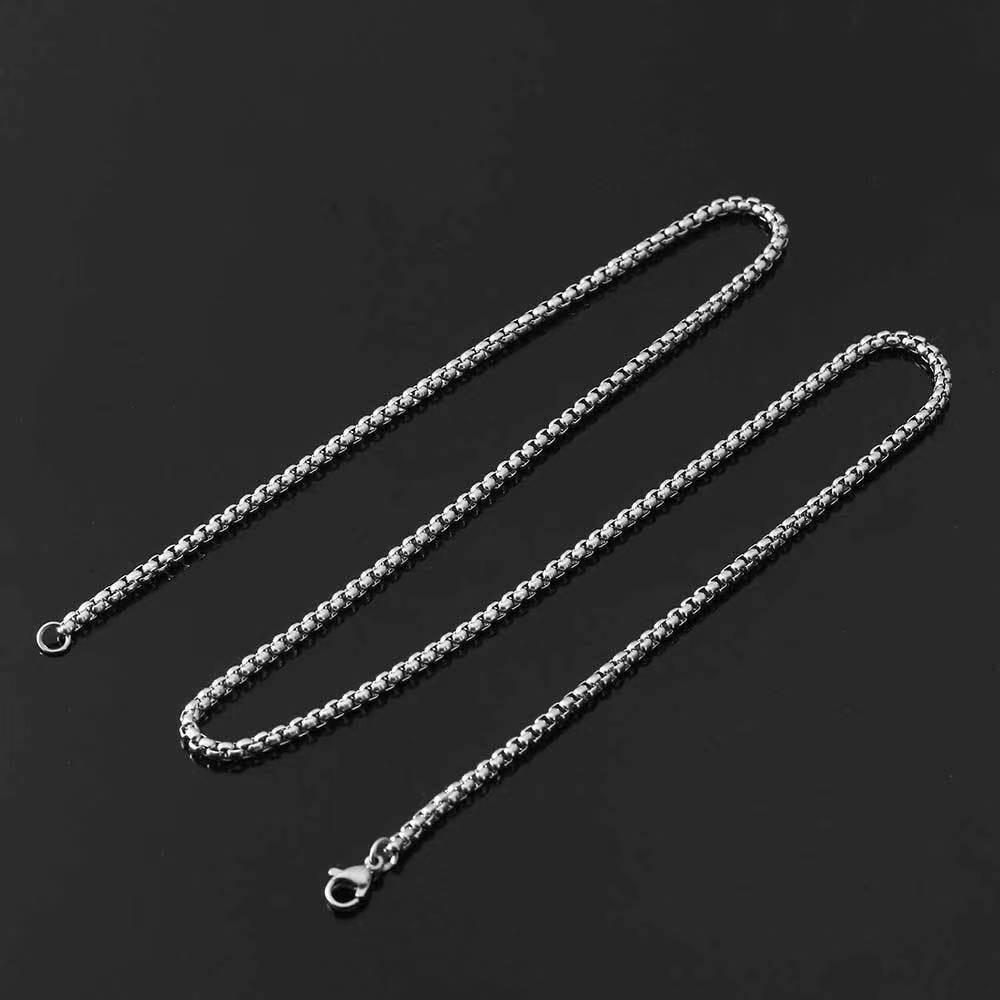 

Good Polished 2024 New Creative Mirror And Skull Pendant Necklace For Man Women Personality Charm Jewelry Punk Rock Jewelry