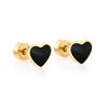 Drip Oil Heart Love Ear Cartilage Studs Fashionable Personality Fresh Earrings