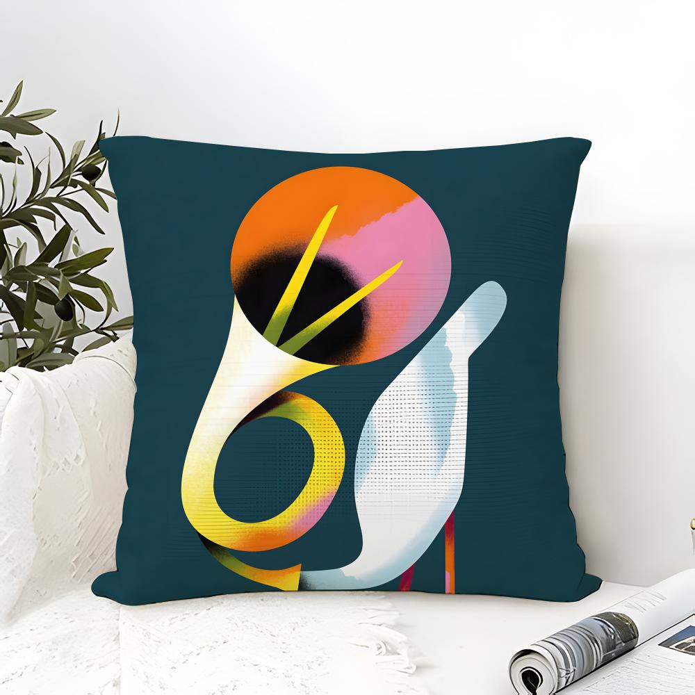 Color Illustrator W-Willian Santiago Art 4 Pillow Case Linen Pillow Case Sofa Home Decor Cushion Cover Cushion Cove
