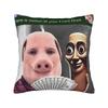 John Pork Traditional Polish Krakow Square Pillow Covers Room Funny Meme Cushion Case Cool Decor Throw Pillow Case 40*40