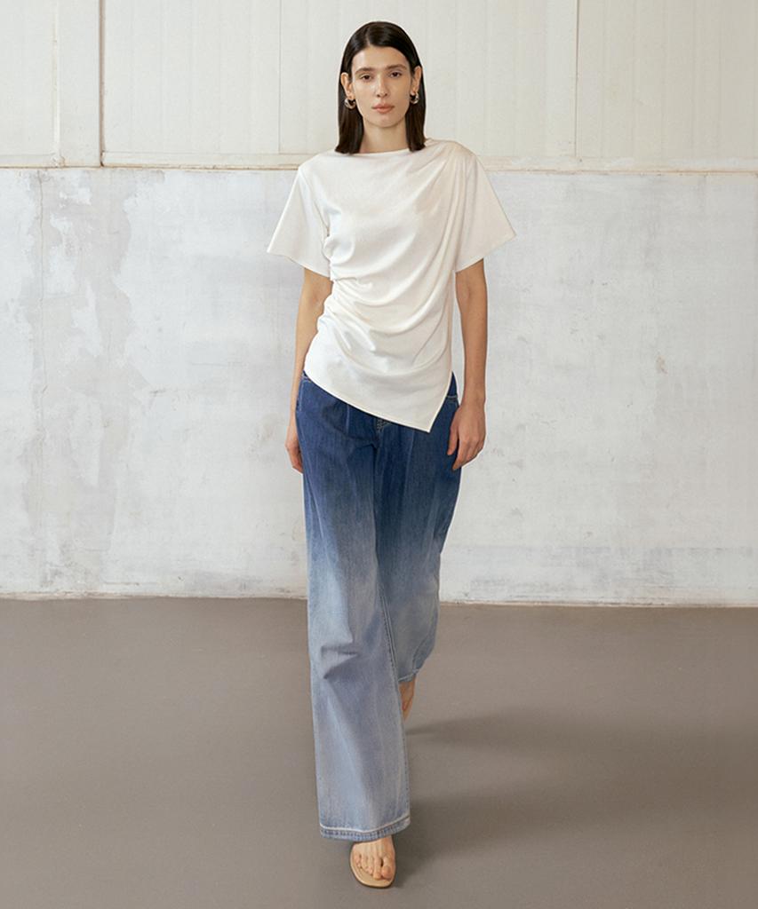 Baniseunyuyog 26Ss Miley Gradient Denim Mist Indigo