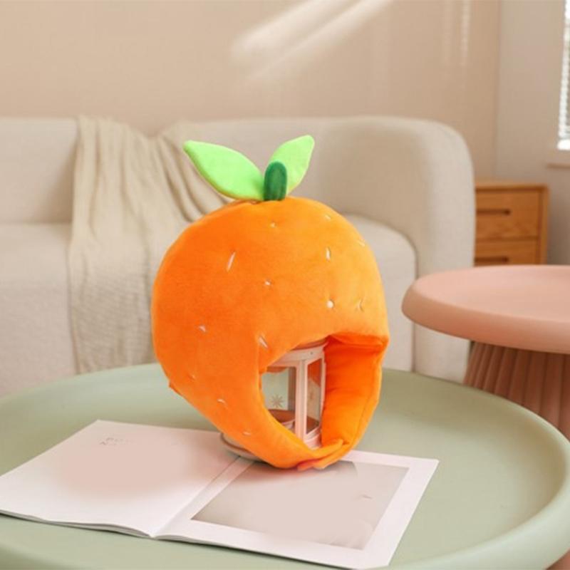 Ny Rolig Satsumas-Huvudbonad Plysch Satsumas-Hatt Tecknad Frukt-Huvudbonad Hatt Fotorekvisita för Kvinnor Män Gåvor