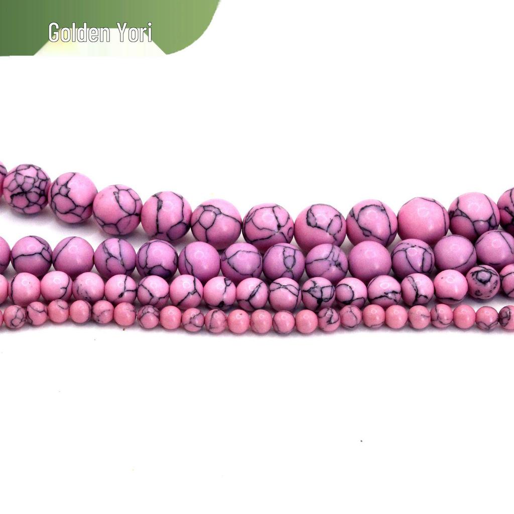 Natural Stone Round Beads for DIY Jewelry Making - Bracelet Components
