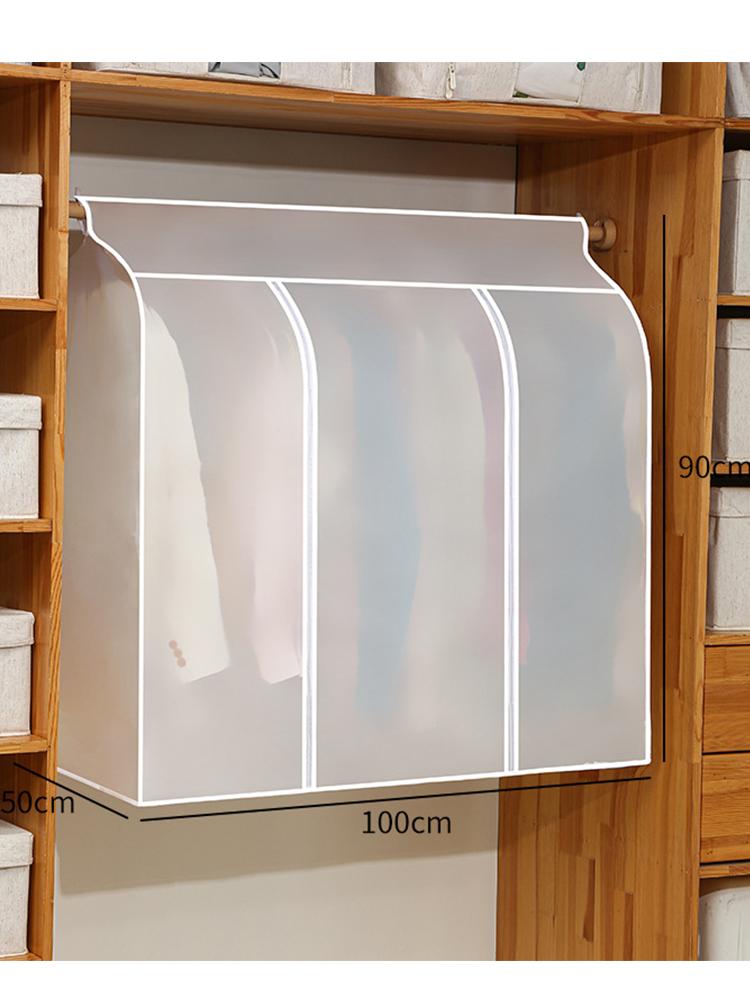 3D Large Clothes Dustproof Cover Garment Suit Dress Coat Waterproof Clothing Protector Hanging Organizer Wardrobe Storage Bag