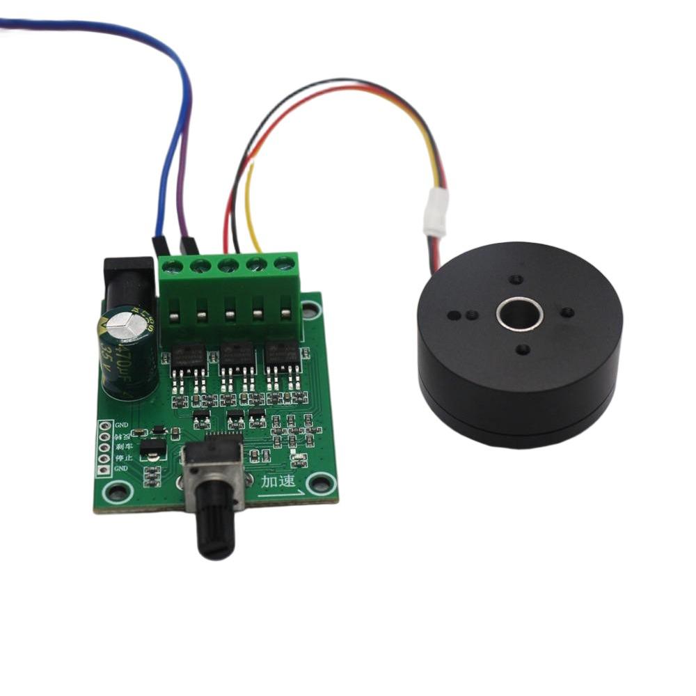 DC Bürstenloser Motor Treiberplatine+2804 Bürstenloser Motor Drehknopf Geschwindigkeitsregelung Kein Hall-Antrieb Set Motor Vorwärts- und Rückwärtssteuerung Kit