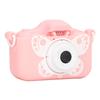 Kids Camera 20MP Pink Cartoon Style Video Recording Easy Operation Child Camera for Photo Game Outdoor