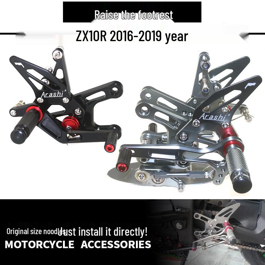 

Fits KAWASAKI ZX10R 16-19: Racing Footpegs & Footrest Assembly Gold