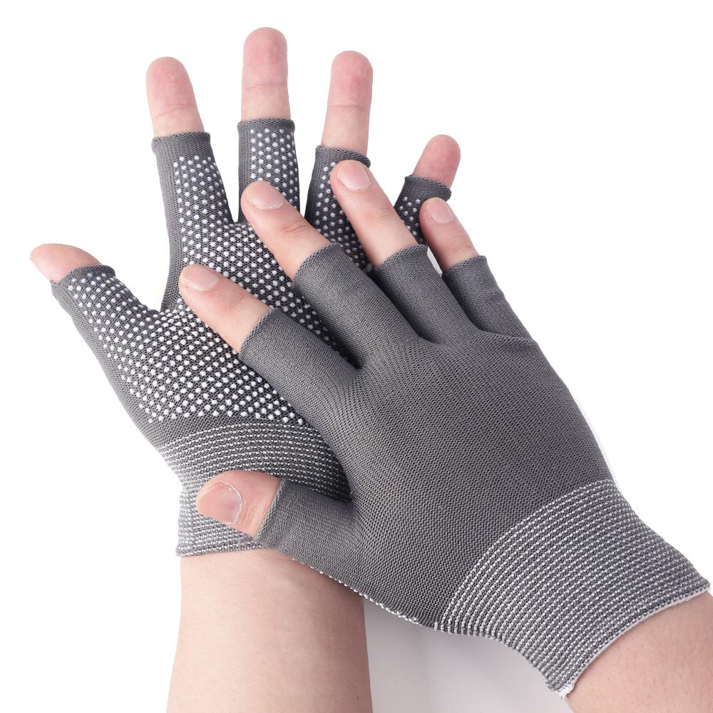 Waterproof Anti-Slip Fishing Gloves Two-Finger Winter Cycling Gloves Full Outdoor Riding Sport Touchscreen Half-Finger Gloves
