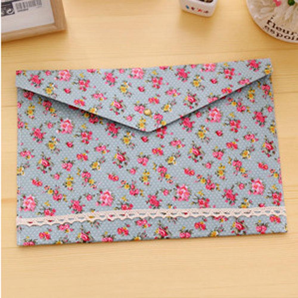 

Durable High Quality Stationery Filing Bag Flower Files Folder Felt Filing Bag Floral Files Folder