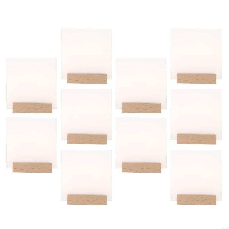 

10pc Wedding Table Sign Number Holders with Base Double Sided Display Stand X3UC