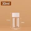 Transparent Refillable Plastic Bottle 15ml 30ml 50ml 100ml 250ml 500ml White Cap Leakproof for Essential Oil Perfume Storage