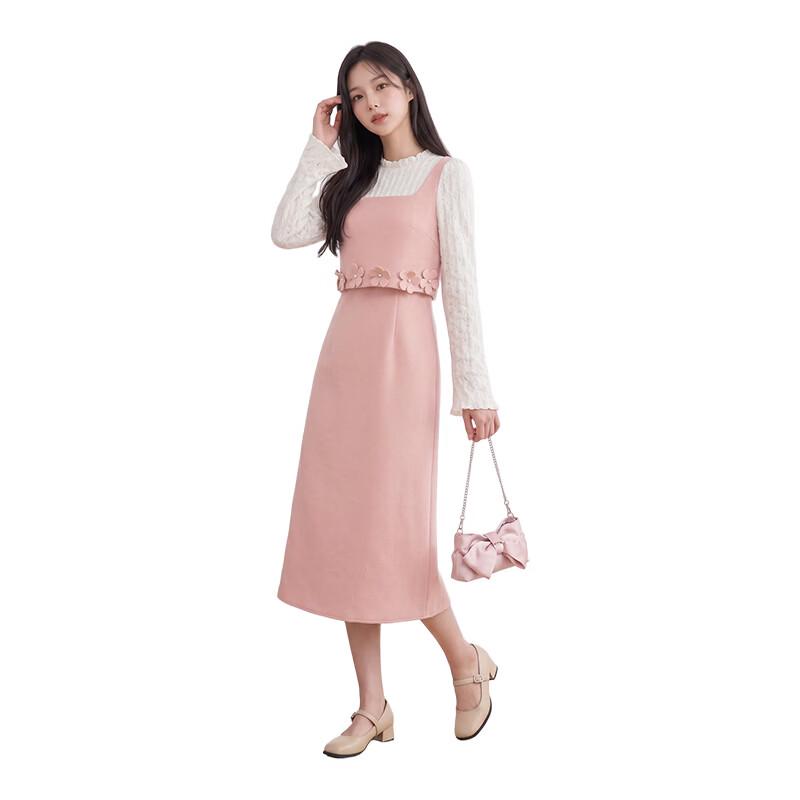 IEF French Style Faux Two-Piece Slim-Fit Dress