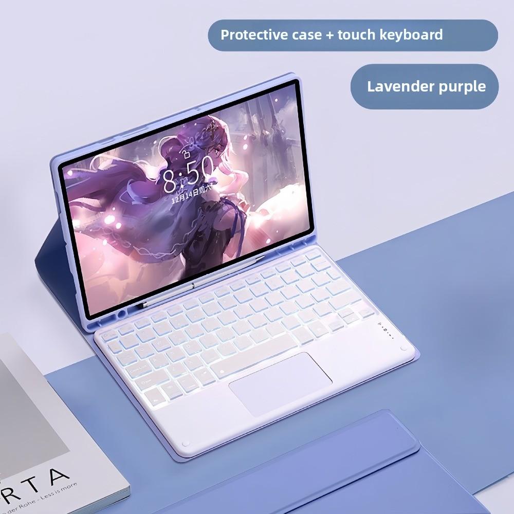 Leather Case for Samsung A9 Plus Tablet with Magnetic Keyboard and S Pen Slot Compatible S9FE