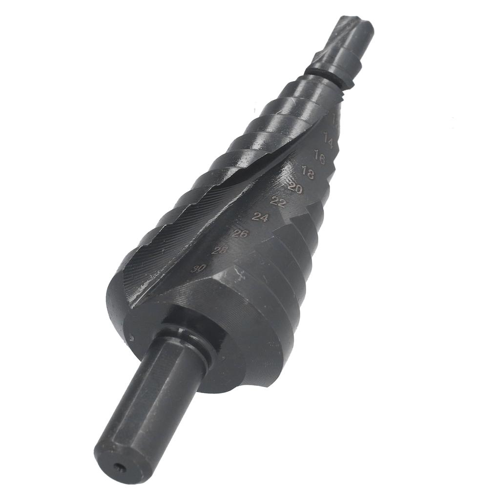 Step Drill Bit High Speed Steel 6?30mm Drilling Head Accessory Part for Iron Wood