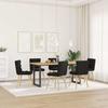 Dining Chairs, 6 Pcs., Black, Upholstered