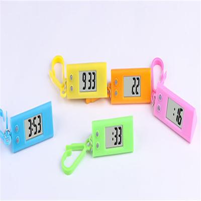 Tiché elektronické hodinky pro práci, studium, přenosný studentský batoh, klíčenka, malé závěsné hodinky, kompaktní elektronické hodiny