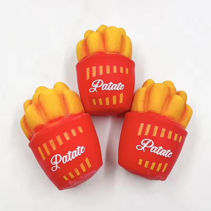 TPR Stress Relief Toys Release Decompression Squeezing Simulation Coke French fries Hamburgers Slow Rebound Birthday Gift