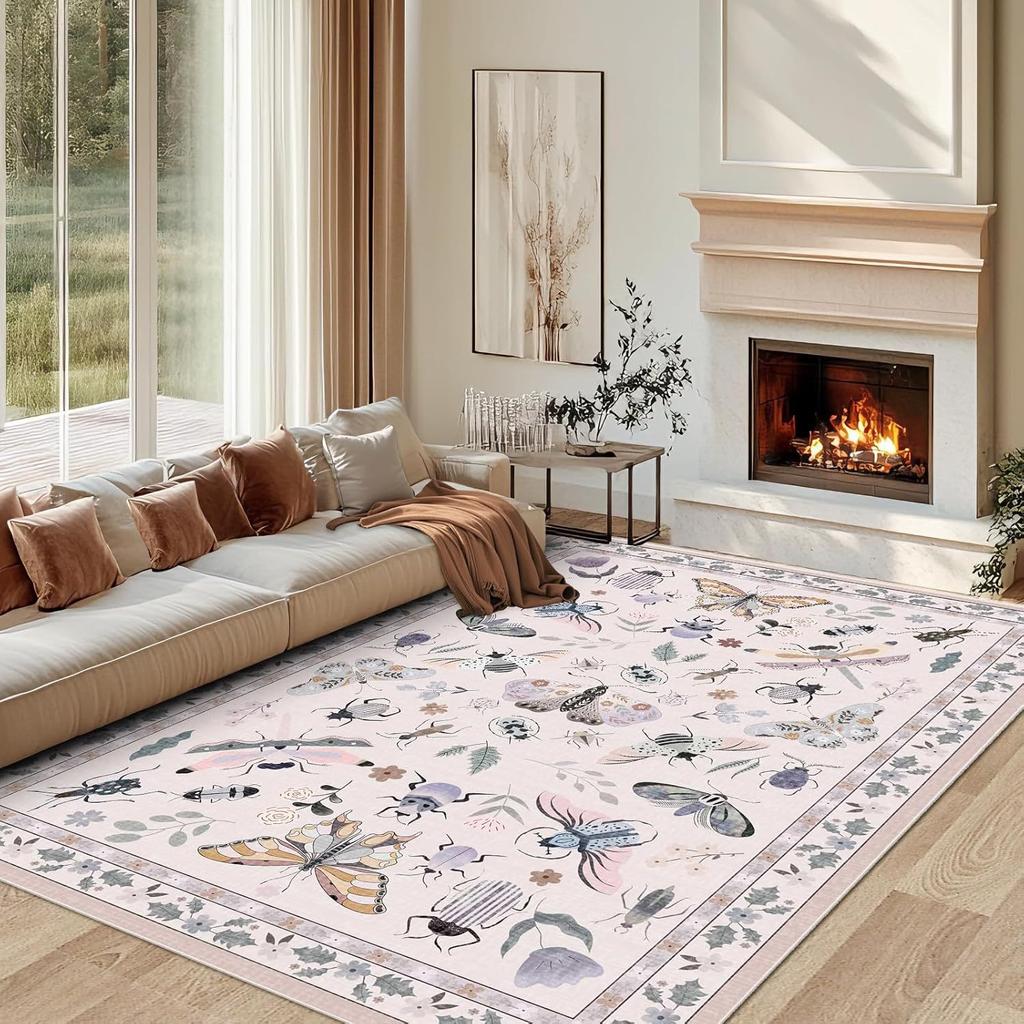Bohemian Imitate Cashmere Living Room Carpet Luxury Decoration Home Large Size Rugs Fluffy Plush Floor Mat for Bedroom Bedside