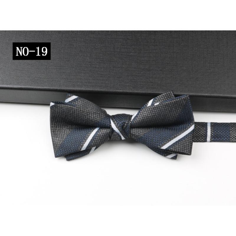 Business Bow Tie Men'S Shirt Suit Gentleman Pattern High-End Wedding Hosting Banquet Bow