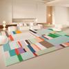 Ink Splash Abstract Art Area Rug Washable Anti-Slip Living Room Carpet Modern Neutral Minimalist Home Floor Rug Home