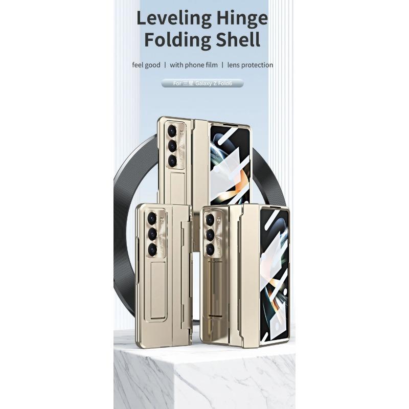 Slim Hard Case for Samsung Galaxy Z Fold 6 5 4 3 Stand Hinge Protective Film Cover Pen Holder Foldable