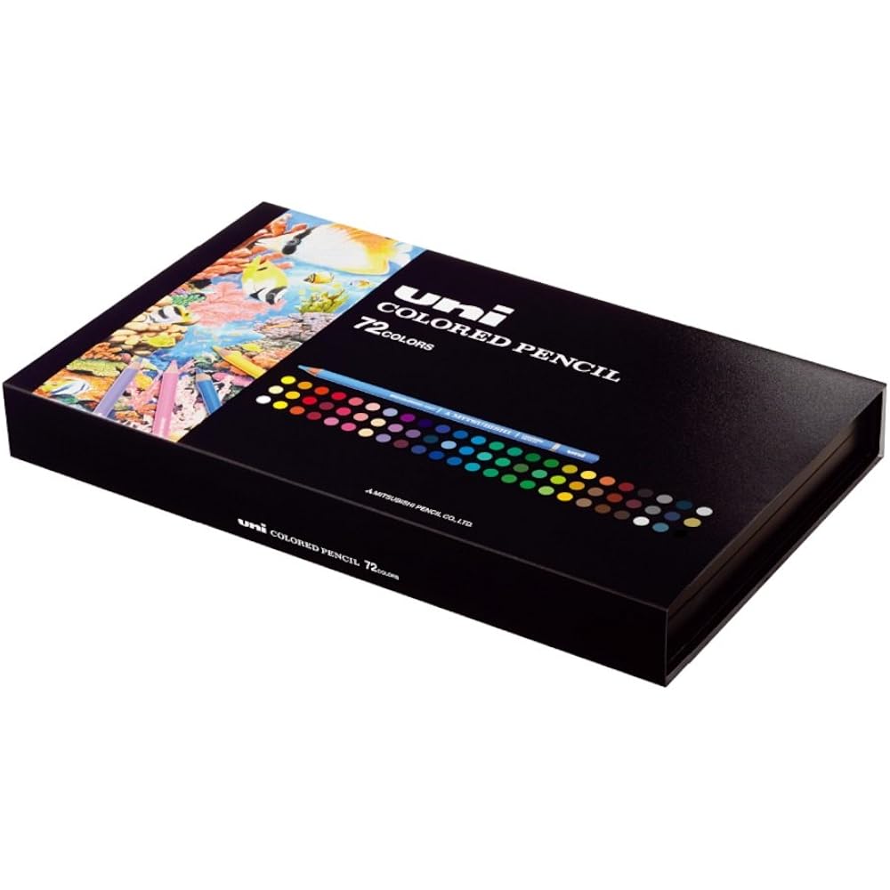 Mitsubishi Pencils UC72C Unicolor Colored Pencils 72 Color Set