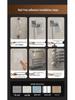 Wall-Mounted No-Drill Rotating Towel Rack and Shelf for Bathroom Storage
