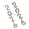 HX6F Creative 2026 Theme Earrings Acrylic Texture Geometric Earrings Ear Jewelry Suitable for Elegant Women Daily Wear