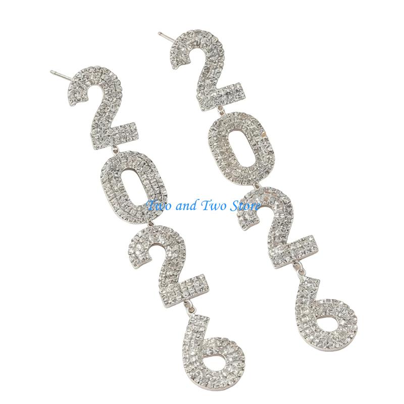 HX6F Creative 2026 Theme Earrings Acrylic Texture Geometric Earrings Ear Jewelry Suitable for Elegant Women Daily Wear