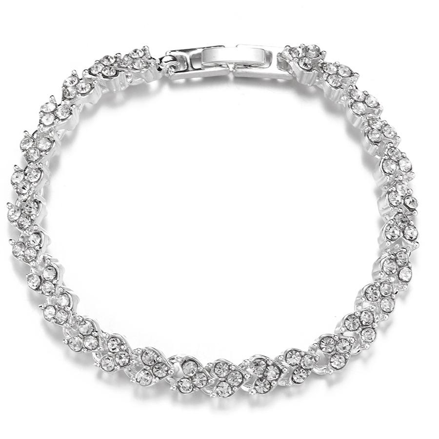 Korean Style Rhinestone Crystal Roman Bracelet Wristband Fashion Accessory