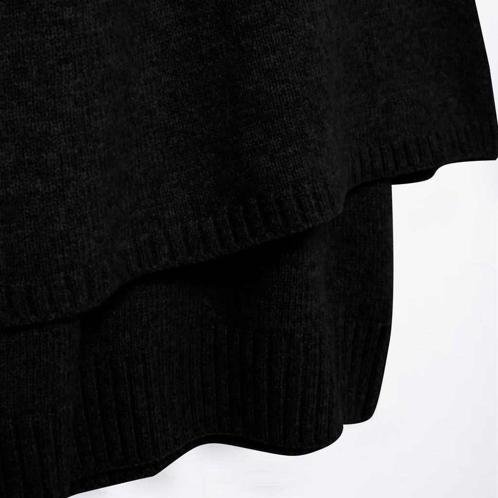 Women's Fashion Christmas Print Lightweight Sweater Casual Long-Sleeve Knit Pullover Top