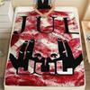 Jul C'Est Pas Des Lol Print Flannel Blanket, High Quality Comfortable for All Seasons, Home Decor, Warmth and Comfort, Perfect for Christmas Gifts56