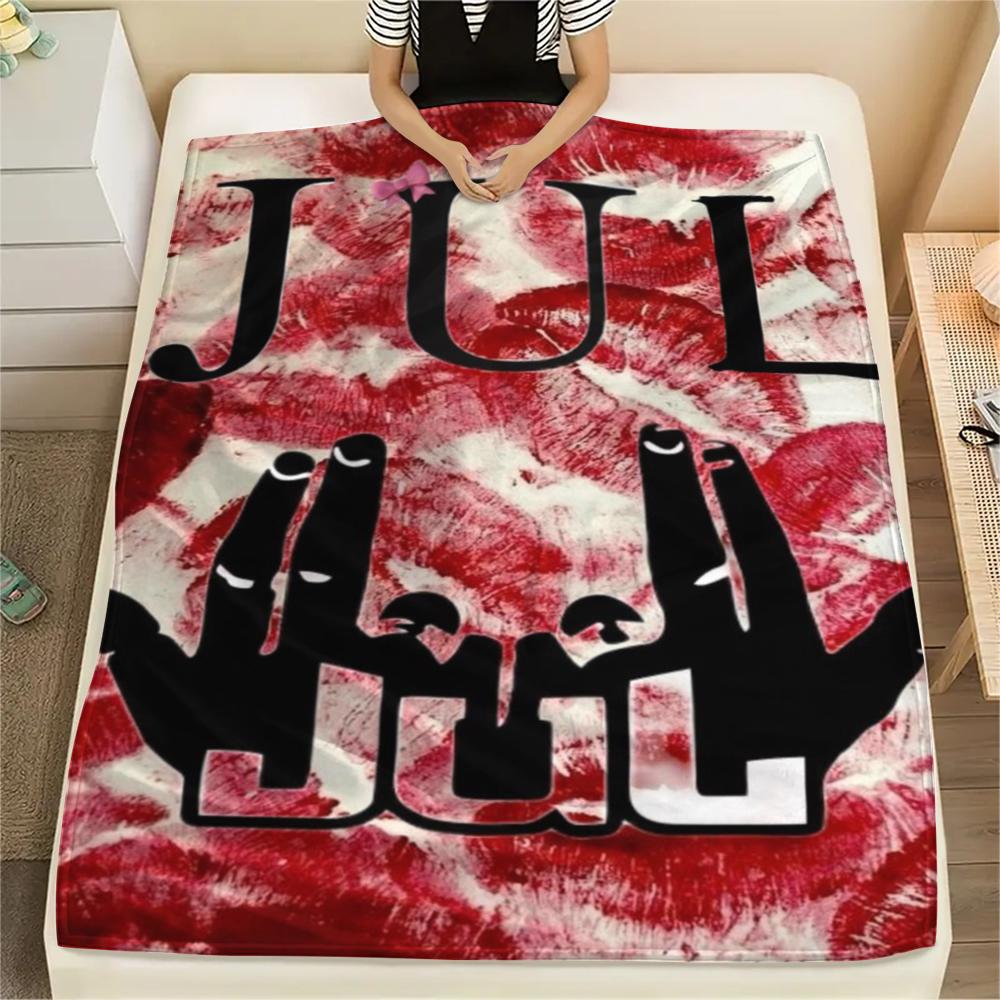 Jul C'Est Pas Des Lol Print Flannel Blanket, High Quality Comfortable for All Seasons, Home Decor, Warmth and Comfort, Perfect for Christmas Gifts56