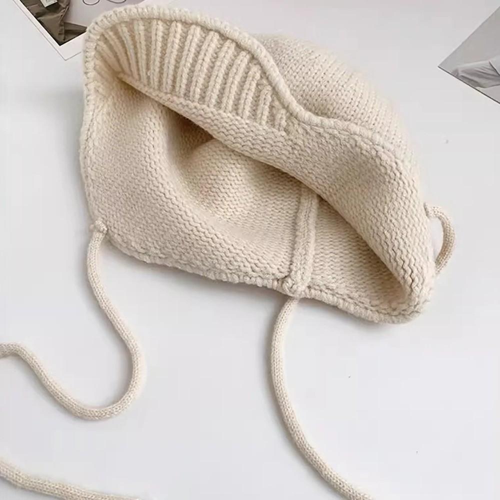 Windproof Beanie Cap Warm Earmuffs Cap New Knitted Cap  Women