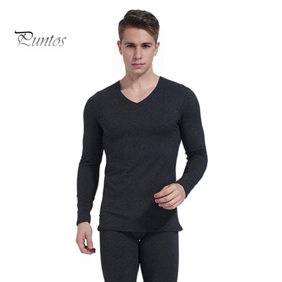 

Комплект из 2 предметов/комплект, зимний мужской термобелье с V-образным вырезом, на плюшевой подкладке, бесшовный, с длинным рукавом, теплый, облегающий, высокоэластичный, для холодной погоды, пижамный комплект, домашняя одежда 2XL темно-серого